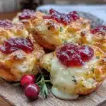 cranberry brie bites - featured image