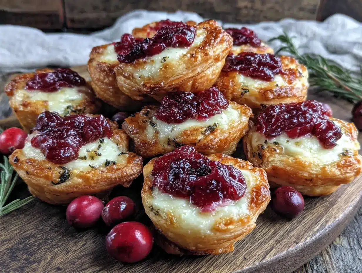 cranberry brie bites preparation steps