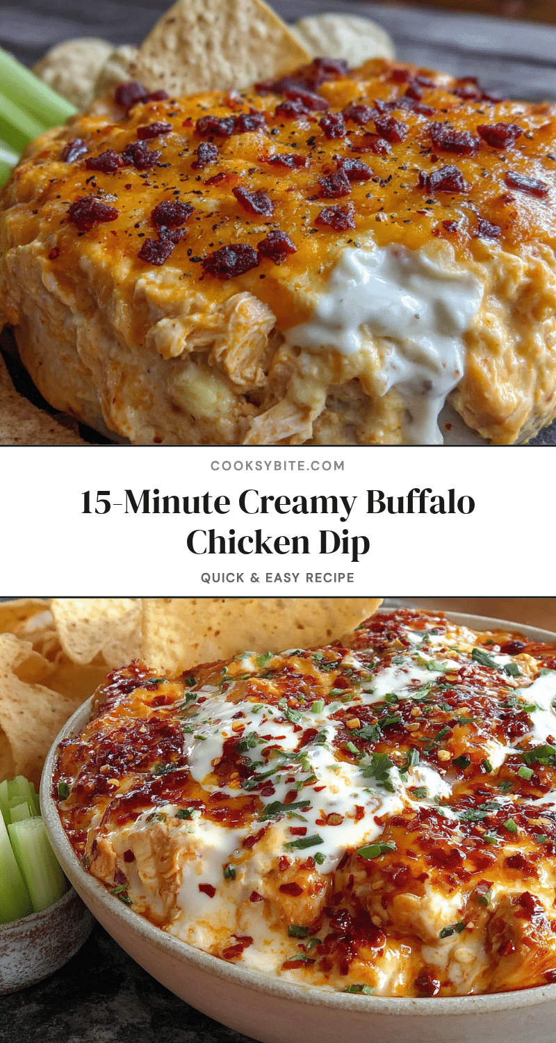 creamy buffalo chicken dip recipe