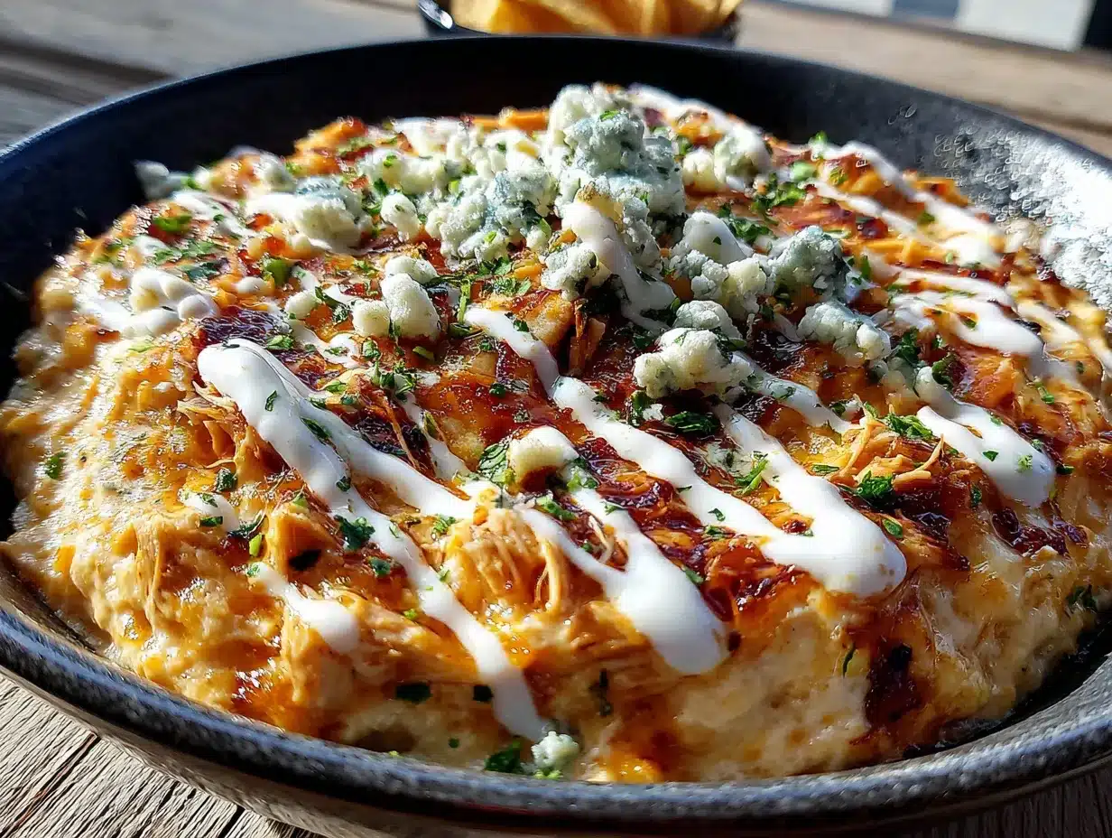 creamy buffalo chicken ranch dip preparation steps