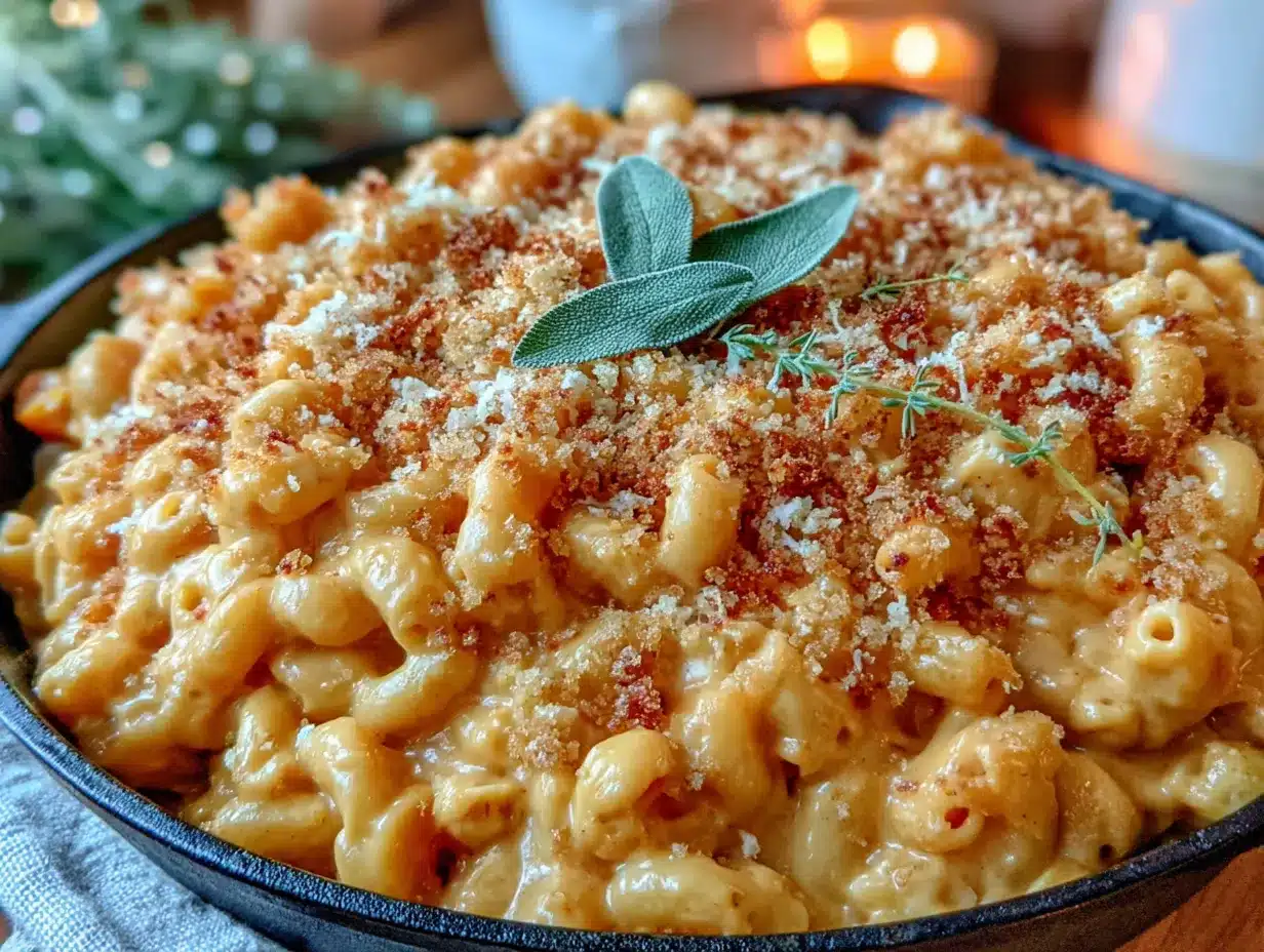 creamy butternut squash mac and cheese preparation steps