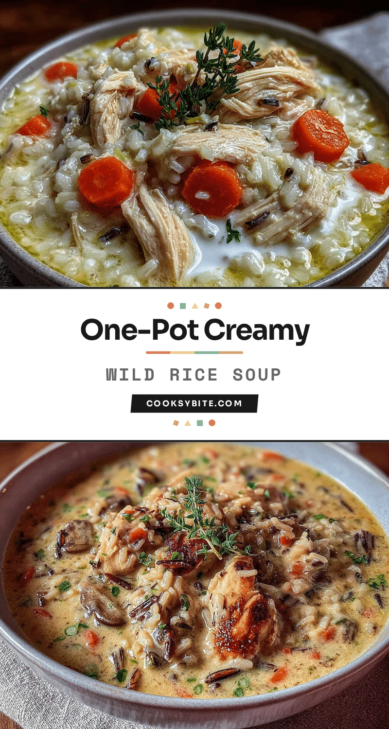 creamy one-pot chicken and wild rice soup recipe