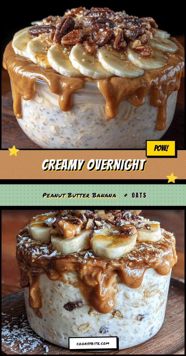 creamy overnight peanut butter banana oats recipe