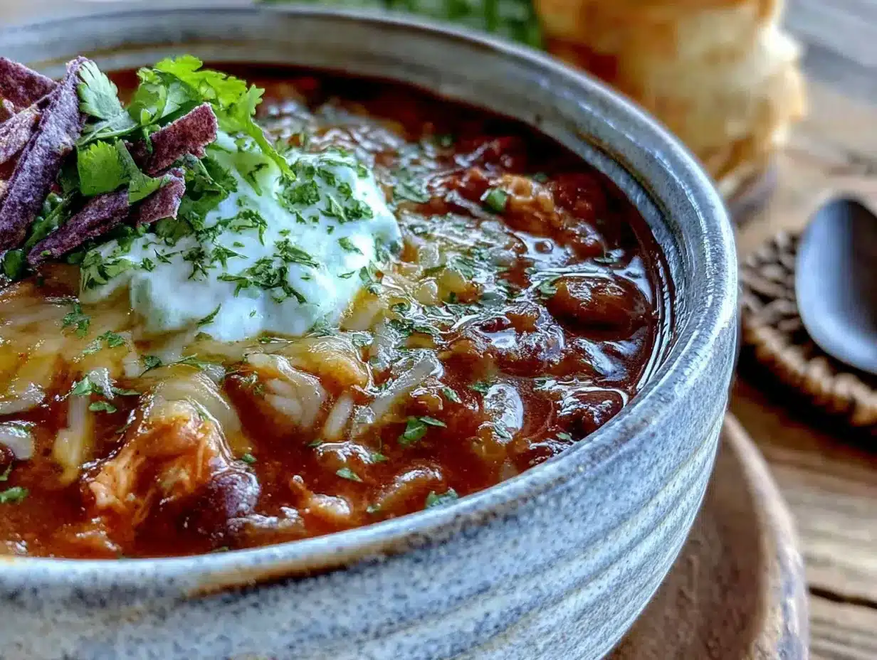 creamy slow cooker chicken enchilada soup preparation steps