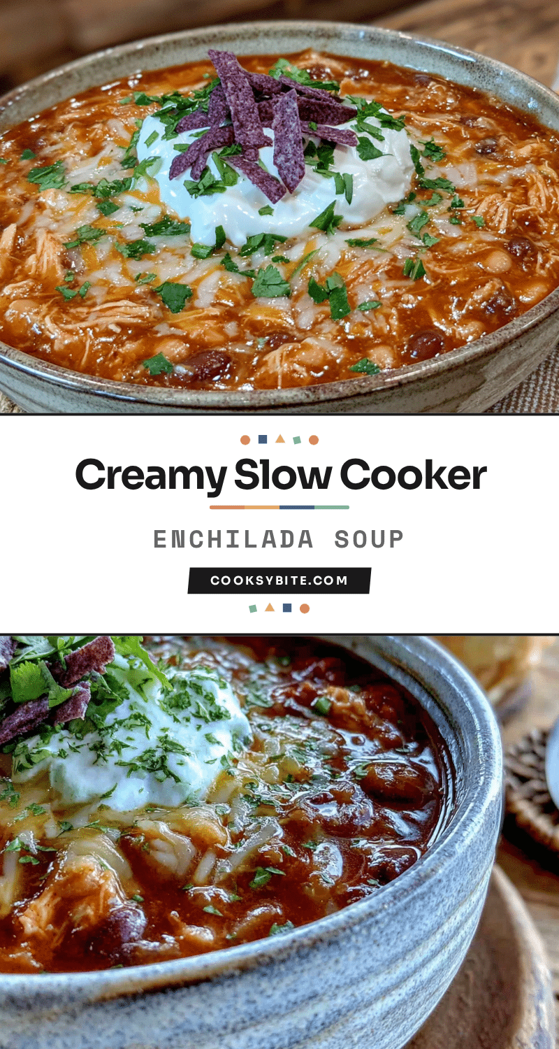 creamy slow cooker chicken enchilada soup recipe