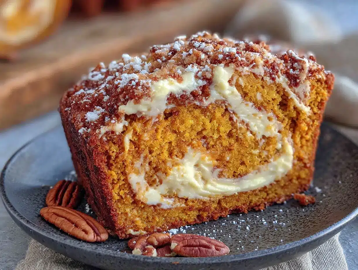 creamy swirled pumpkin bread preparation steps