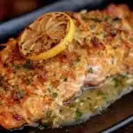 crispy air fryer salmon - featured image