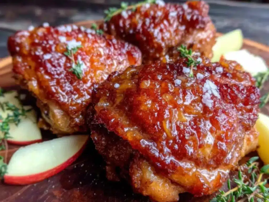 crispy baked chicken thighs - featured image