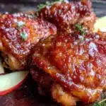 crispy baked chicken thighs - featured image