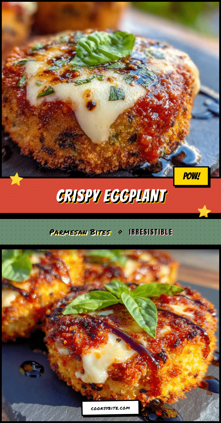 crispy baked eggplant parmesan bites recipe