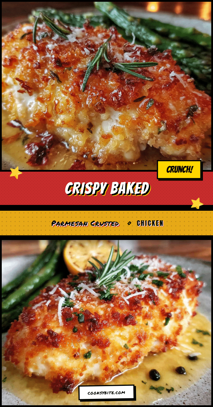crispy baked parmesan crusted chicken recipe