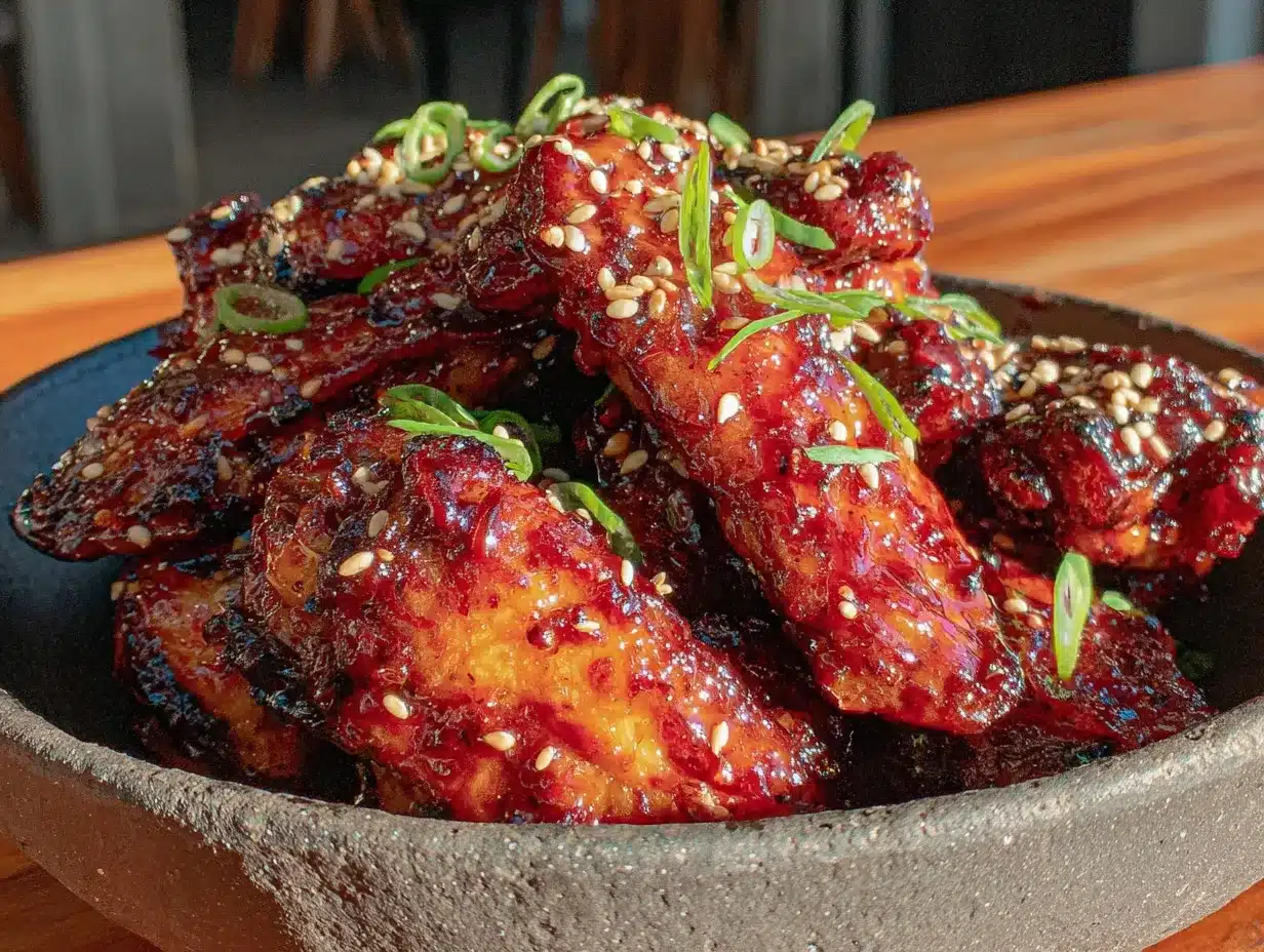 crispy honey sriracha baked chicken wings preparation steps