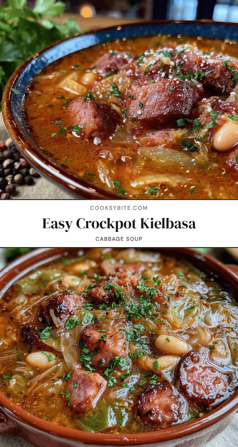 crockpot kielbasa cabbage soup recipe