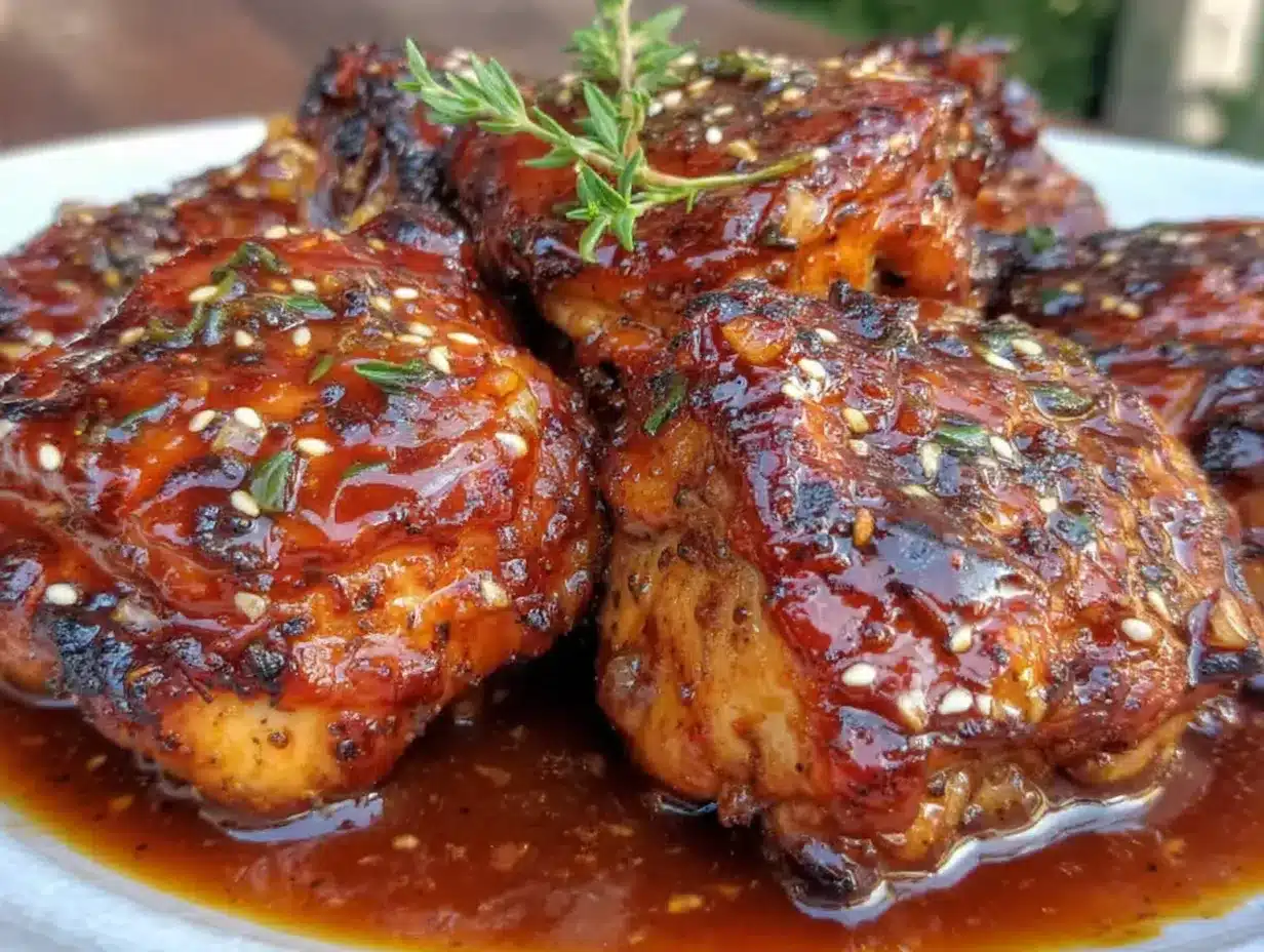 easy crockpot honey garlic chicken thighs preparation steps