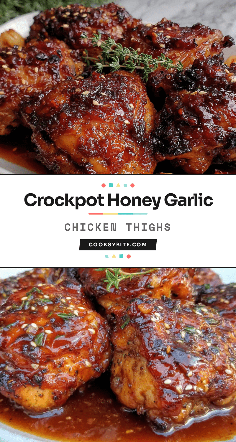 easy crockpot honey garlic chicken thighs recipe