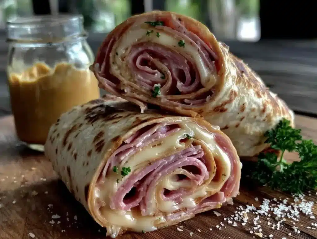 easy ham and cheese pinwheels - featured image