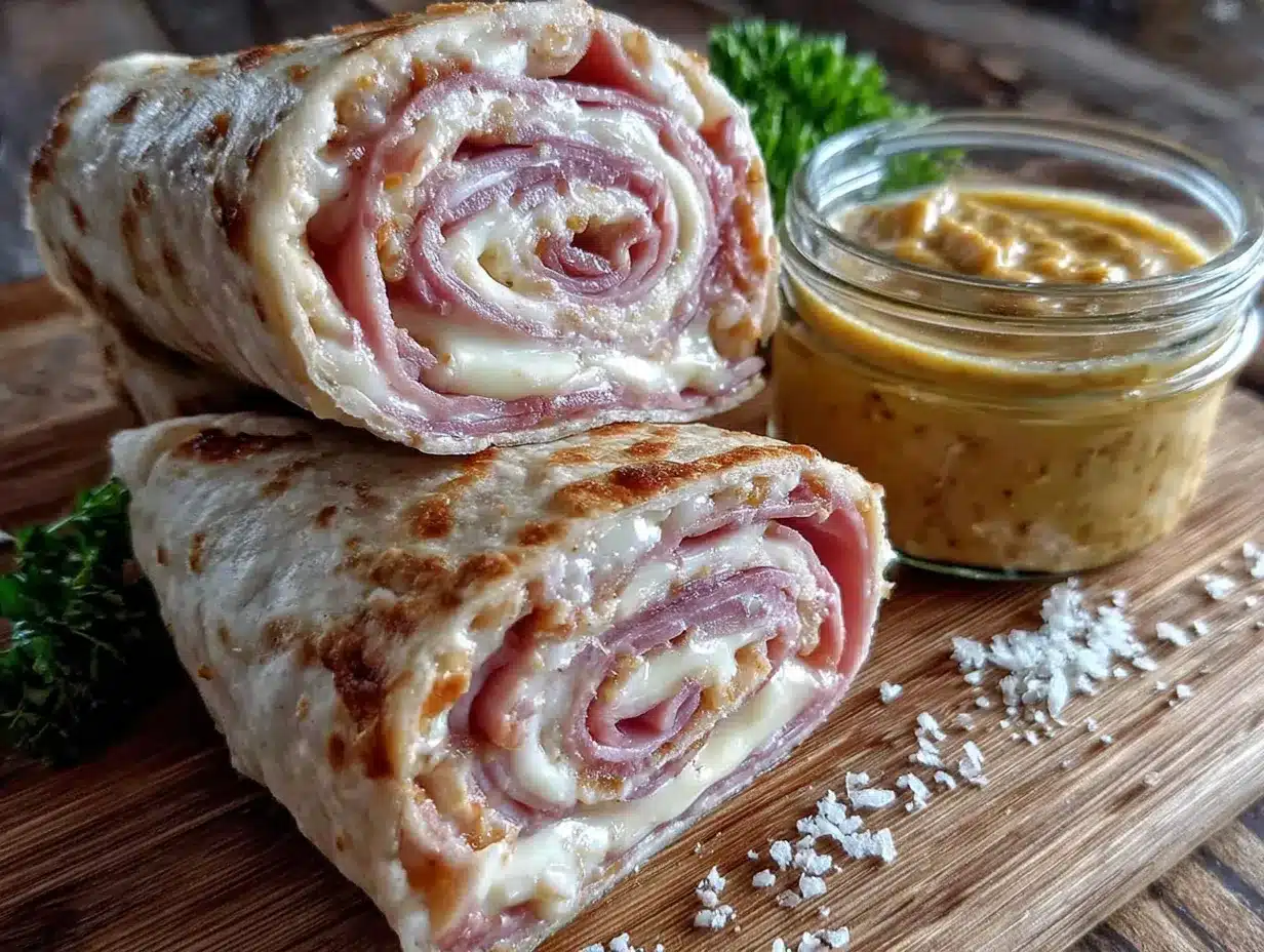 easy ham and cheese pinwheels preparation steps