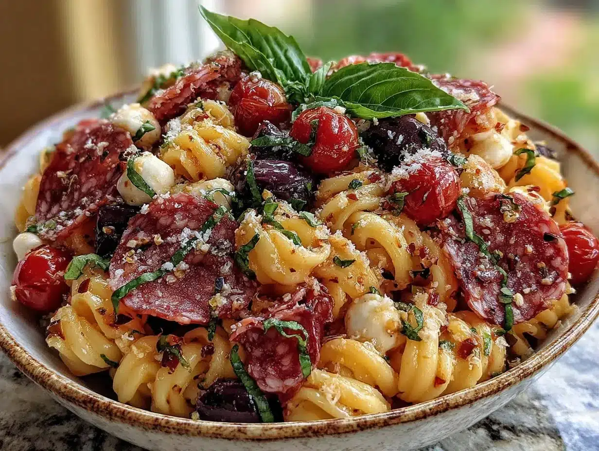 easy italian pasta salad preparation steps