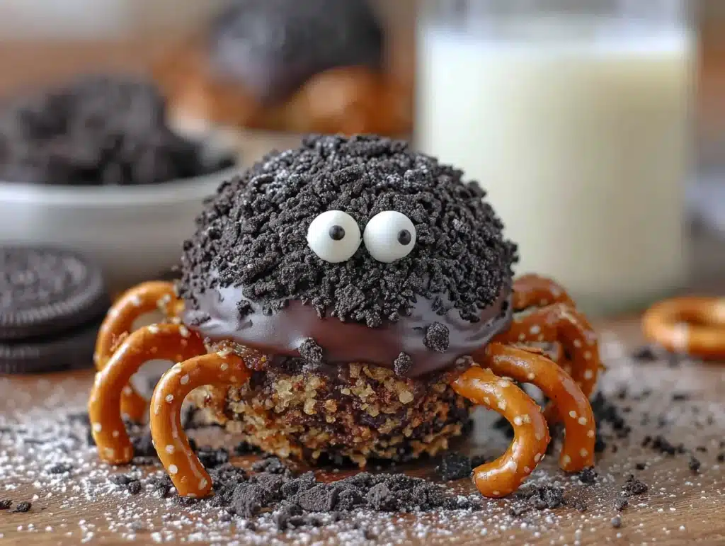 Easy No-Bake Oreo Truffle Spiders - featured image