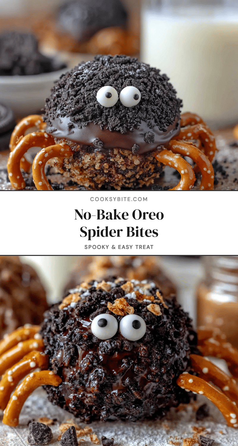 Easy No-Bake Oreo Truffle Spiders recipe