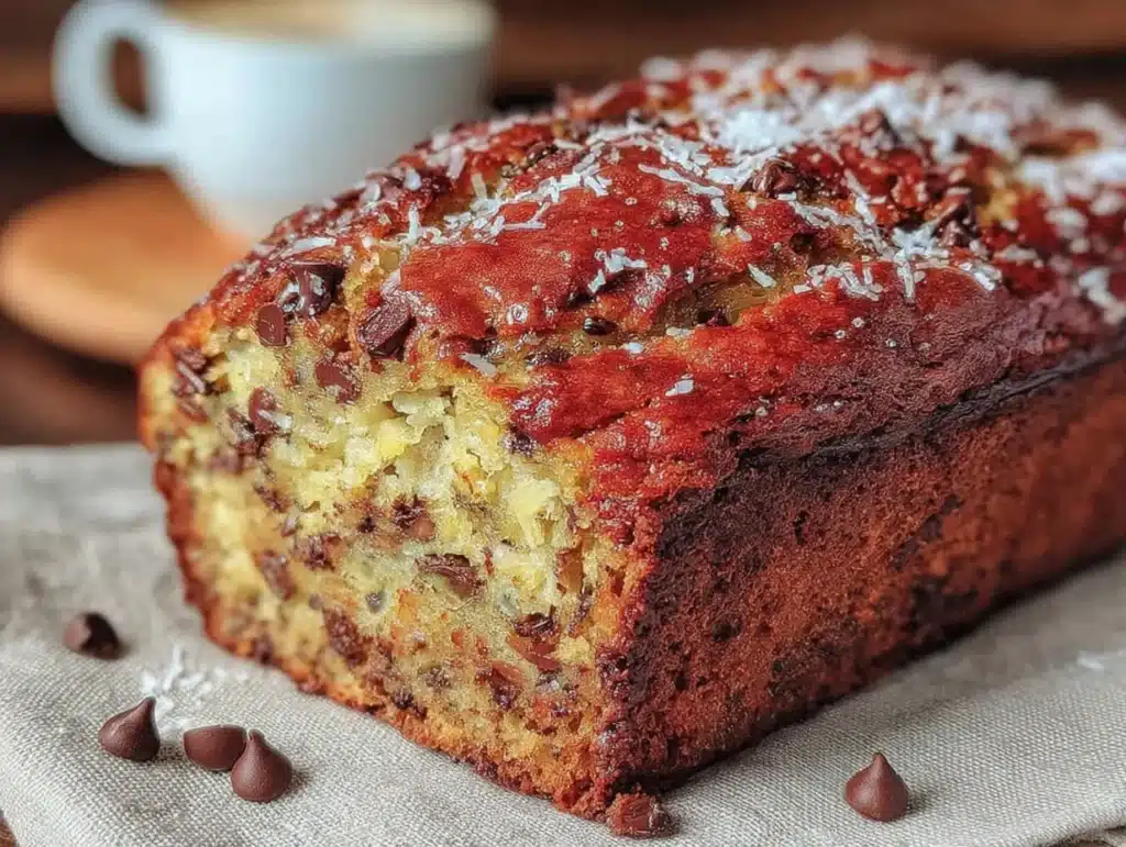 easy one-bowl banana bread with chocolate chips - featured image