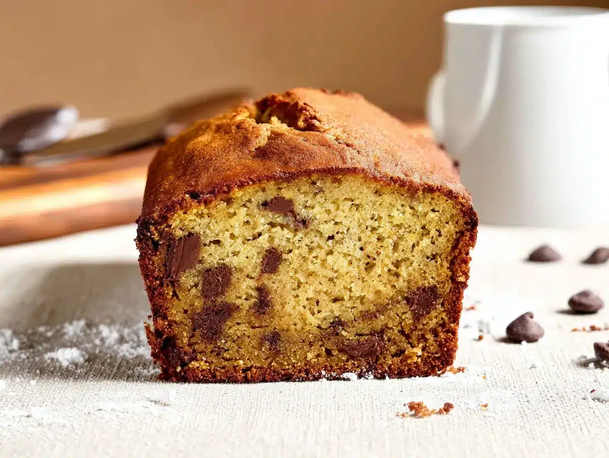 easy one-bowl banana bread with chocolate chips preparation steps