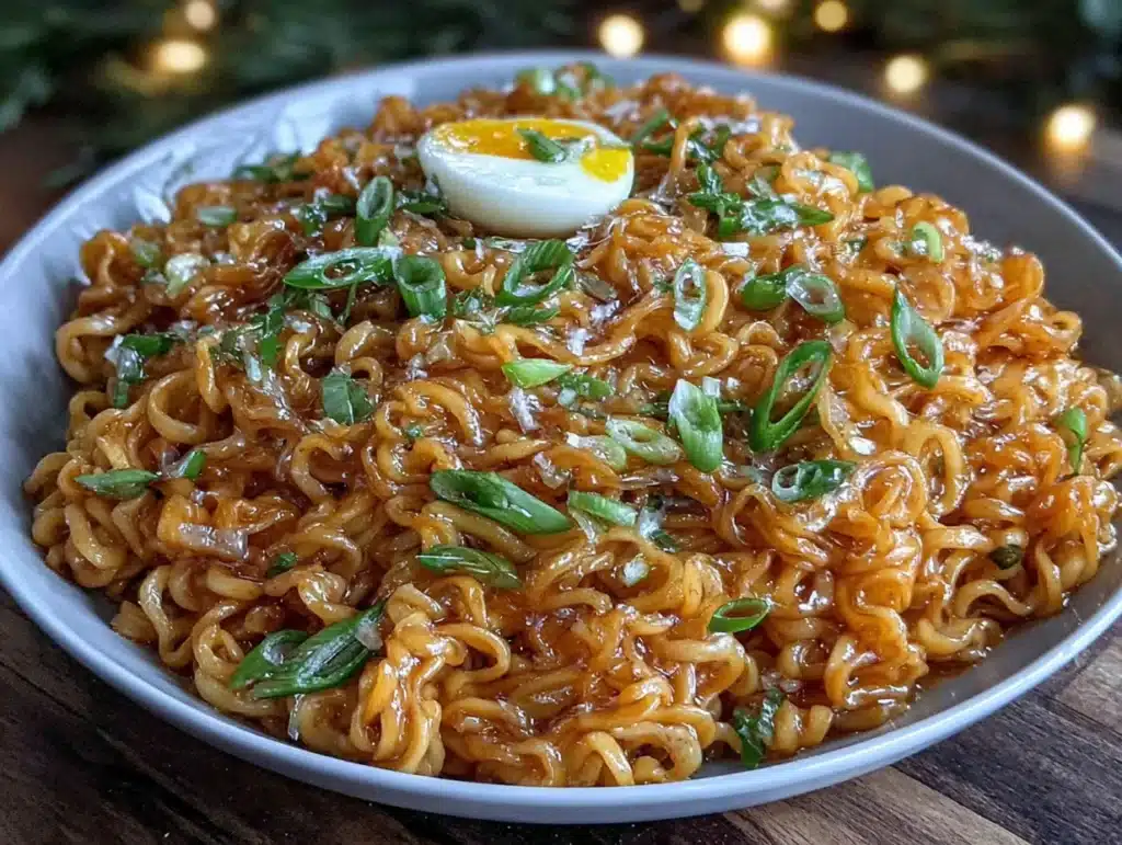 easy one-pot garlic butter ramen noodles - featured image