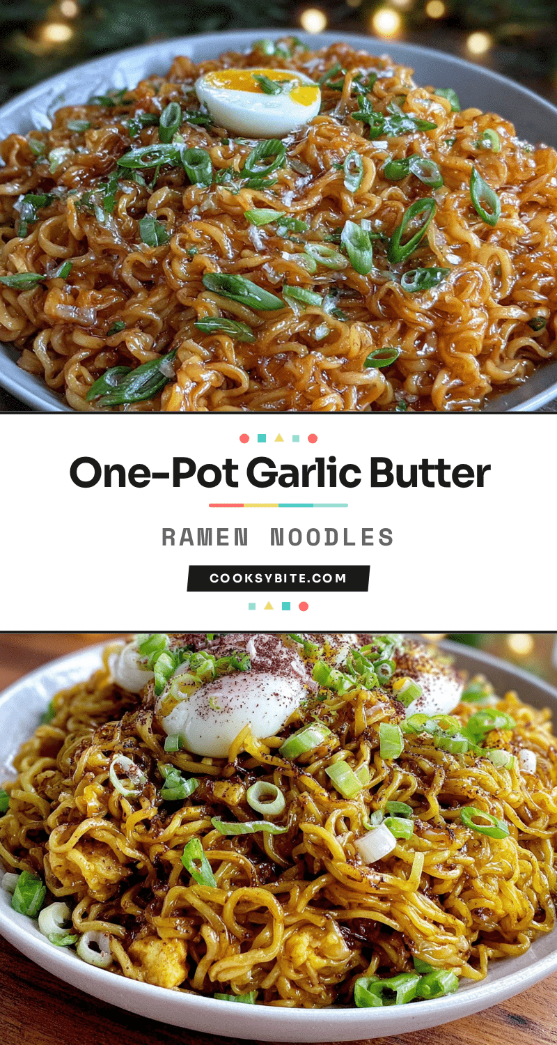 easy one-pot garlic butter ramen noodles recipe