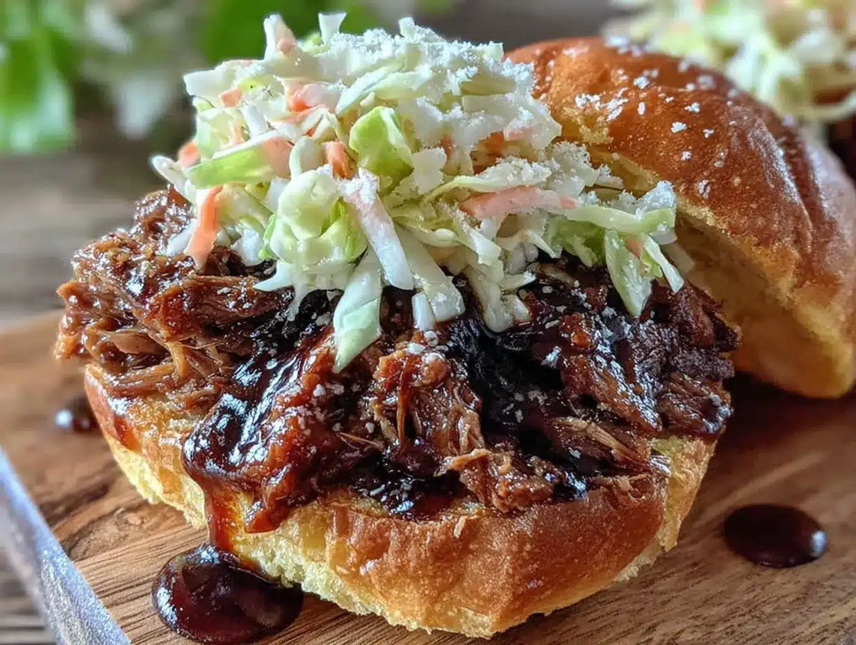 easy slow cooker pulled pork sliders preparation steps