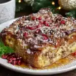 egg nog french toast casserole - featured image