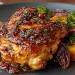 garlic butter chicken thighs - featured image