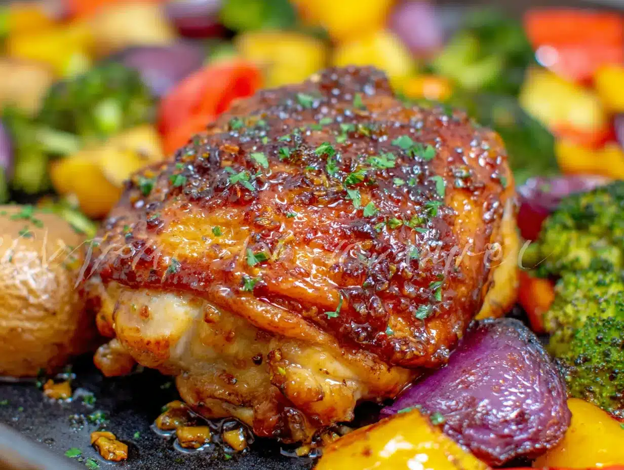 garlic butter chicken thighs preparation steps