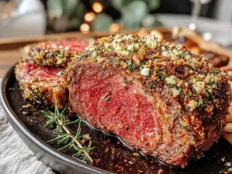 garlic herb prime rib - featured image