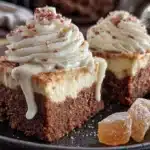 gingerbread cheesecake bars - featured image