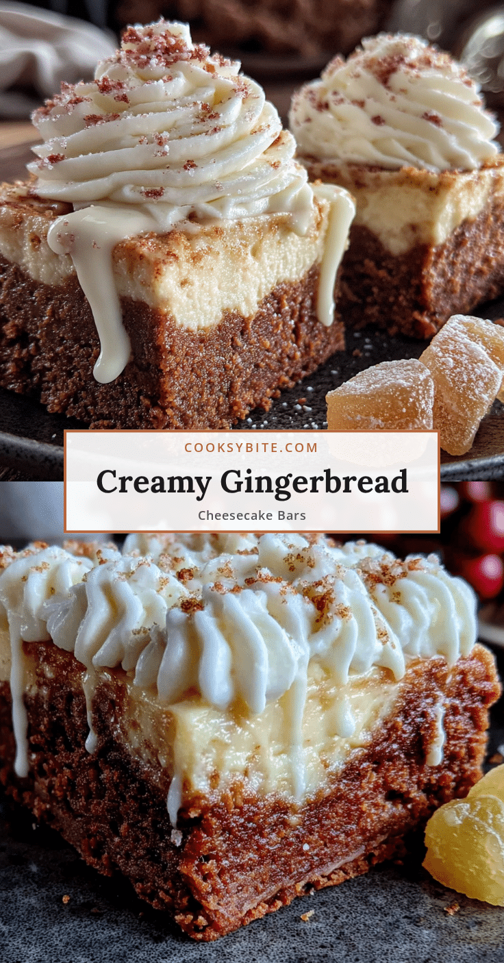 gingerbread cheesecake bars recipe