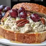 grape pecan chicken salad - featured image