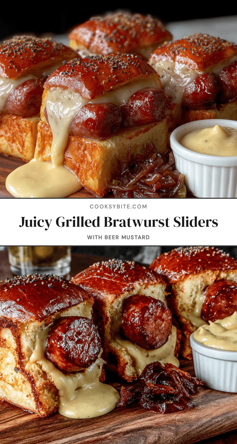 grilled bratwurst sliders with beer mustard recipe