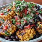 grilled corn black bean salad - featured image