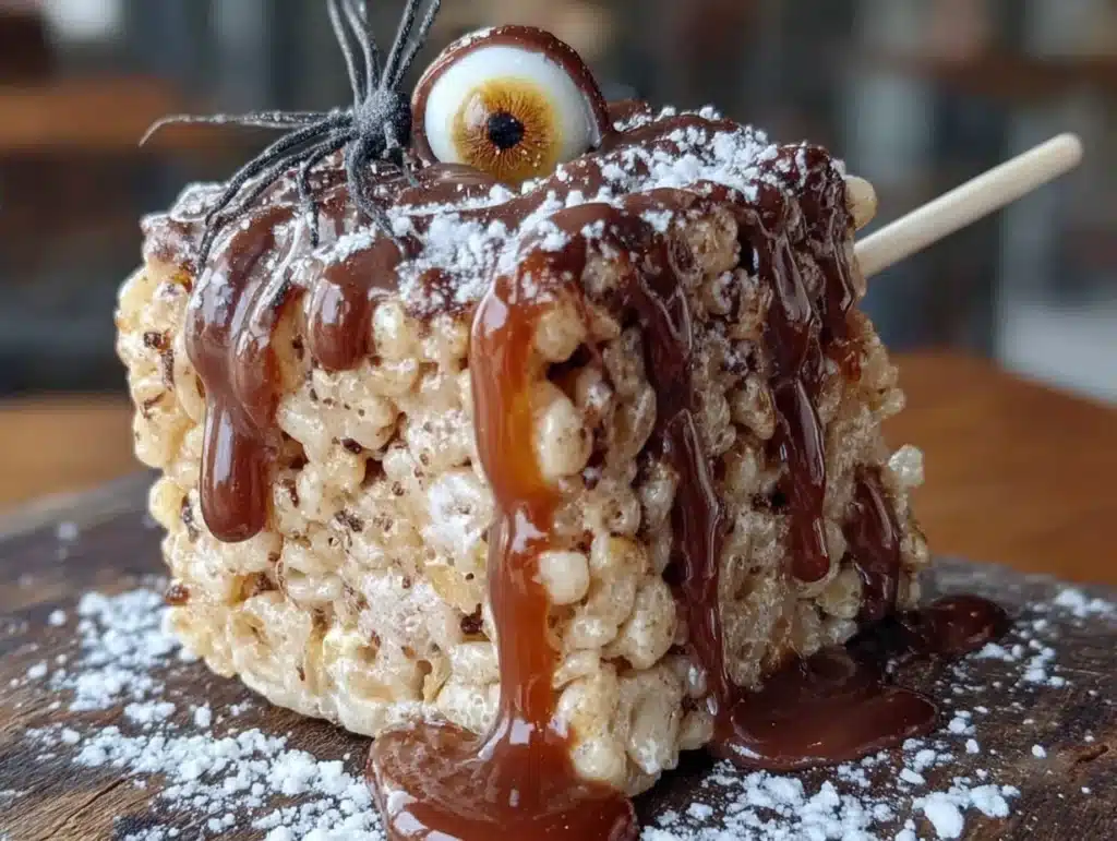 Halloween Rice Krispie Treat Pops - featured image