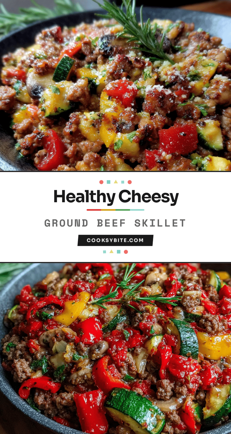 healthy cheesy ground beef skillet recipe