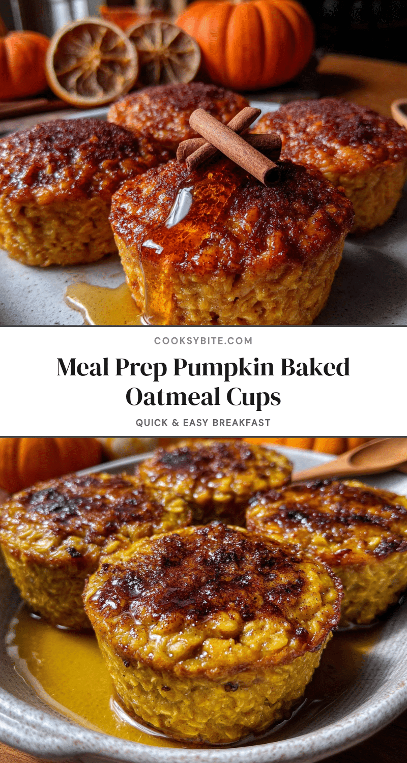 healthy pumpkin baked oatmeal cups recipe