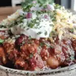 healthy turkey white bean chili - featured image