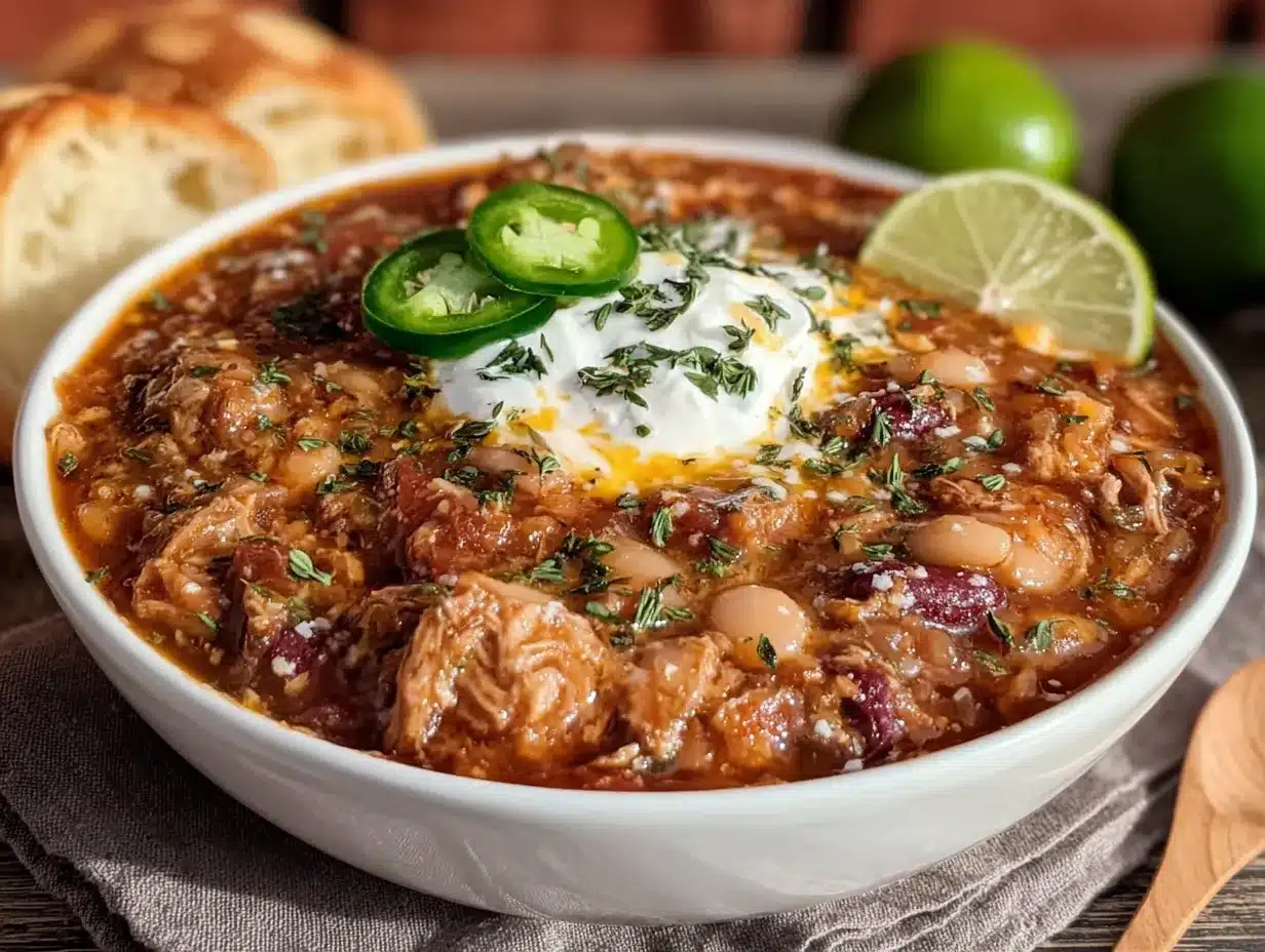 healthy turkey white bean chili preparation steps