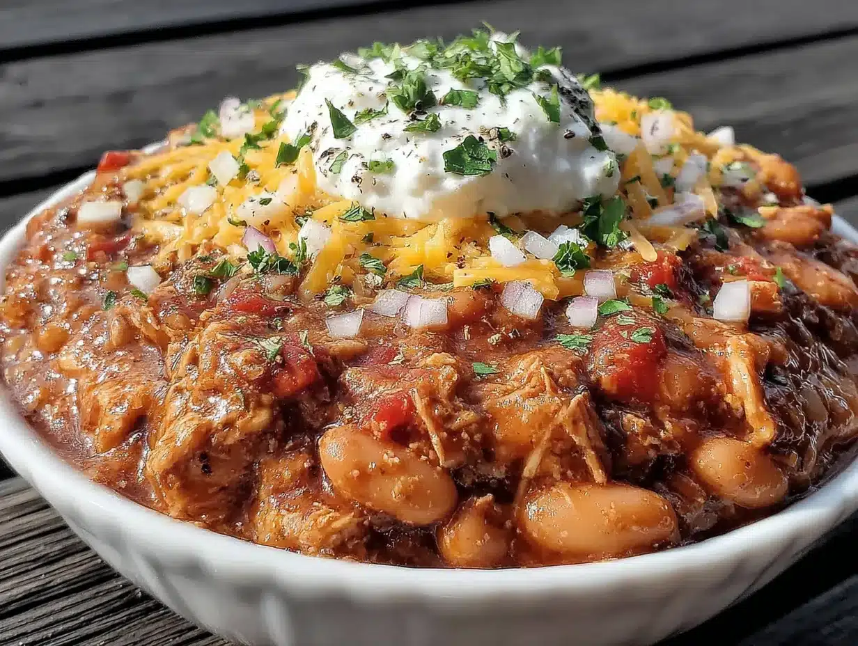 healthy turkey white bean chili preparation steps