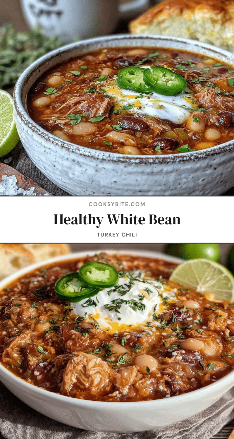 healthy turkey white bean chili recipe