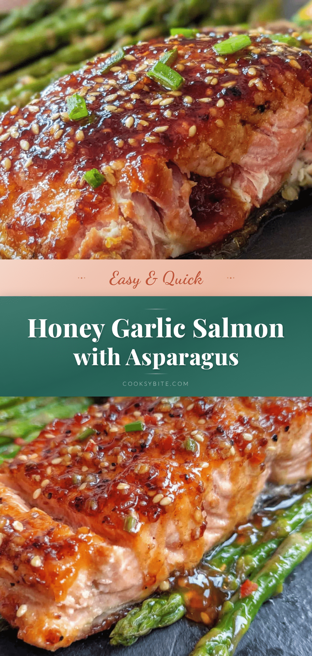 honey garlic salmon and asparagus recipe