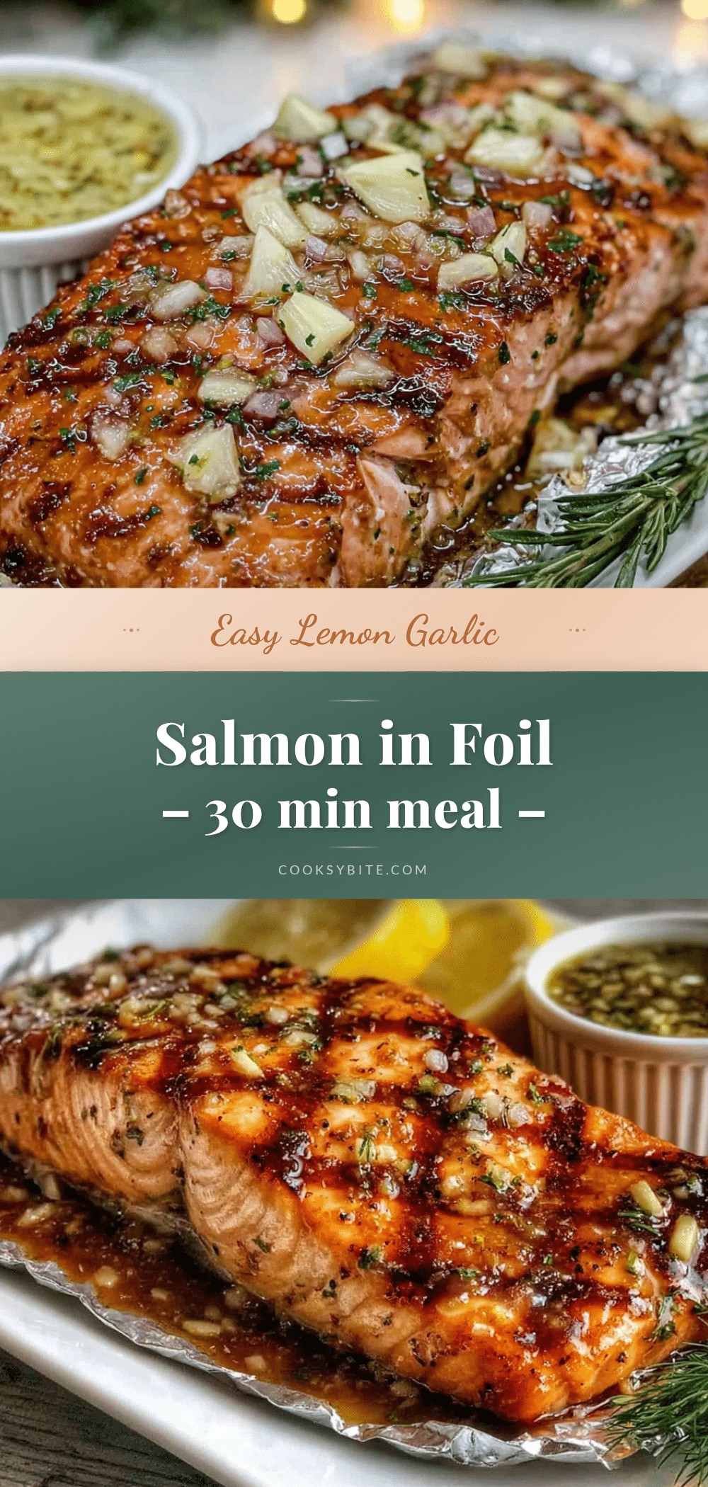 lemon garlic salmon in foil recipe
