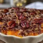 make-ahead sweet potato casserole with pecan streusel - featured image
