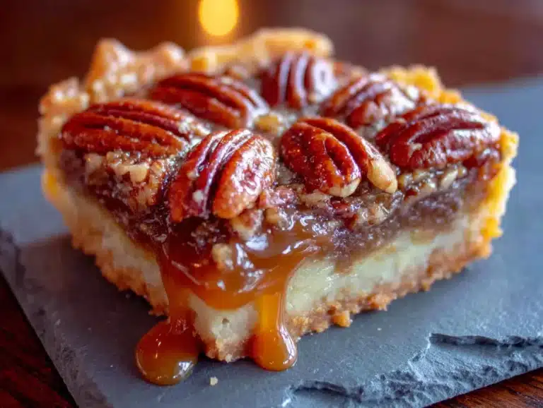 Maple Bourbon Pecan Pie Bars - featured image