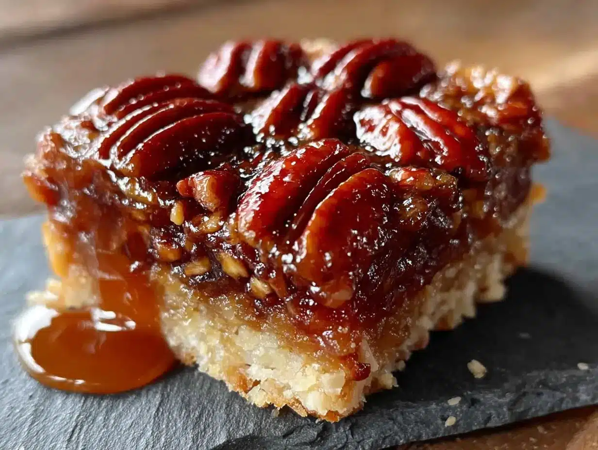 Maple Bourbon Pecan Pie Bars preparation steps